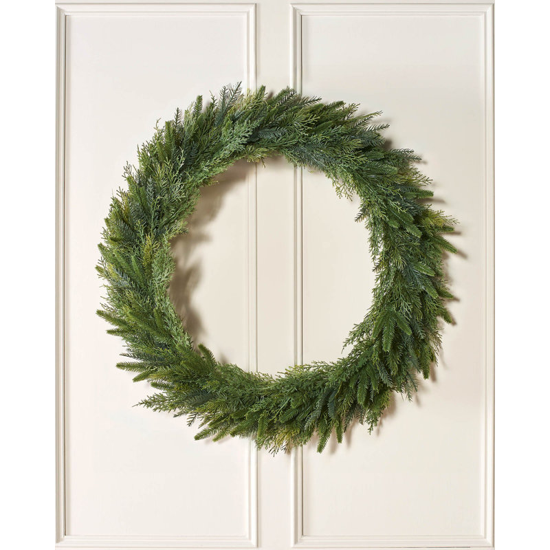 Faux Fir 100cm Wreath