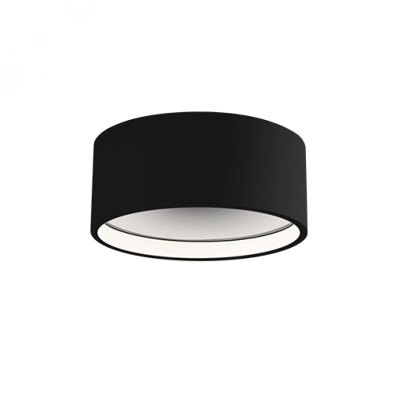 Lucci LED Flush Mount, Black, 2" H x 5.5" W x 5.5" D