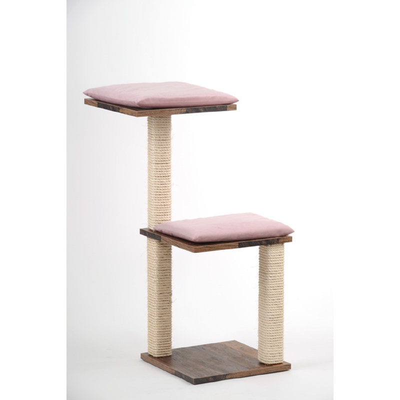 Wesley 87cm H Cat Tree, Brown/Pink