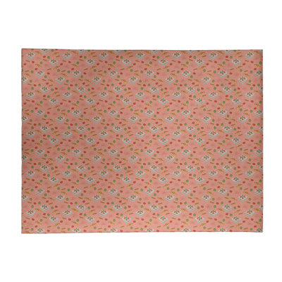 Tapis de zone orange pizza