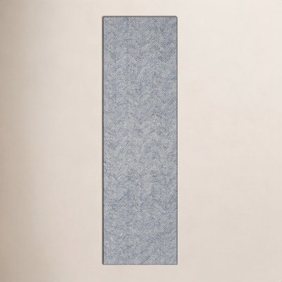 Wheaton Blue Beige Hand-Tufted Wool Rug