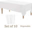 Nappes jetables en plastique (ensemble de 10)
