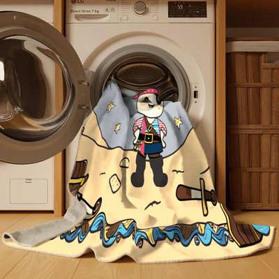 Tapis lavable pour enfant East Urban Home Pirates_Pir035