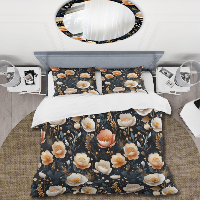 Ensemble de housse de couette Cottage Cottage, Housse de couette simple + 1 taie décorative stan