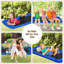 Blue Elephant Metal Standing Swing Swing Seat with Mounting Hangers and Chains-127603