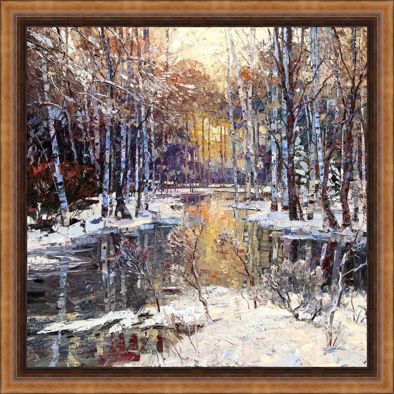 « winter », reproduction d’art sur toile tendue encadrée