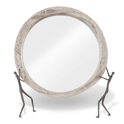 Atlas Chamcha Wood Beveled Accent Mirror