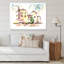 Château jaune rétro - peinture sur toile-67465508-67465522