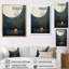 «Latesia Grey Orange Mid Century Minimalist Oasis II», reproduction sur toile-1464394626-1464394625