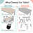 Kids Table and 4 Chair Set, Height Adjustable Toddler Table and Chair Set, Non-Slip Legs, Graffiti Desktop, Large Children Activity Table-88407584