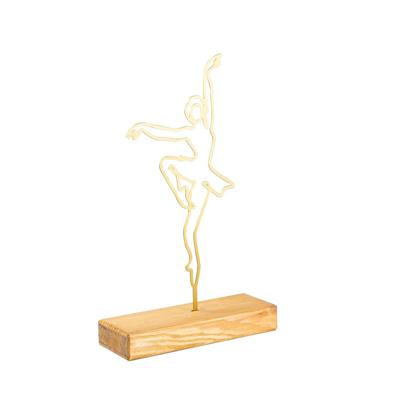 People Figurines & Sculptures, Gold/Brown