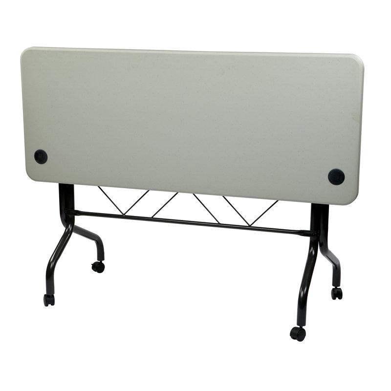 Jenely Rectangle Flip Top Training Table with Casters, 29.25" H x 60" W x 24" D