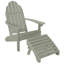 Chaise Adirondack en plastique avec repose-pieds Hinz-120199282