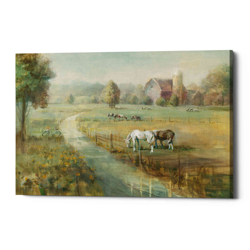 Tranquil Farm - impression sur toile tendue, H 40 po x l 54 po x P 1,5 po