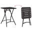 Bistro Table Folding Powder-coated Steel Outdoor Garden Furniture Patio-742286906