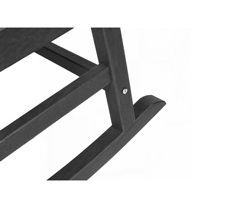 Chaises berçantes d'extérieur pour patio, Gris