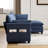 Oversized Modular Sectional Sofa with Movable Ottoman-1734564880