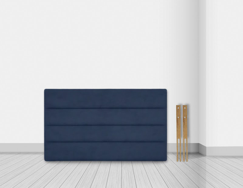 Etholle Upholstered Headboard, Single (3'), Navy