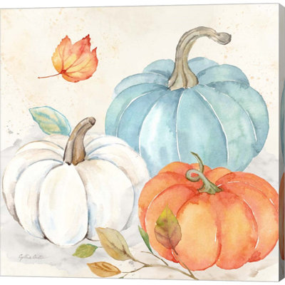 «Pumpkin Patch I» par Cynthia Coulter - peinture sur toile tendue