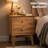Mid-Century Modern 2-Drawer Nightstand With Tapered Legs-1805018741
