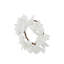 Anneau de bougie poinsettia D9 ", blanc