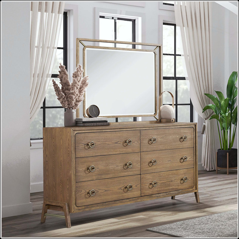 Mirror in Latte Finish