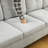 3-Piece Flannel Sectional Sofa-1175946139-1175946149