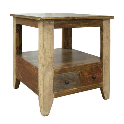 Xaivion End Table w/2 Drawers