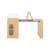 Kitchen Island with Drawers, Power Outlet, Wheels and Hooks-1948540416