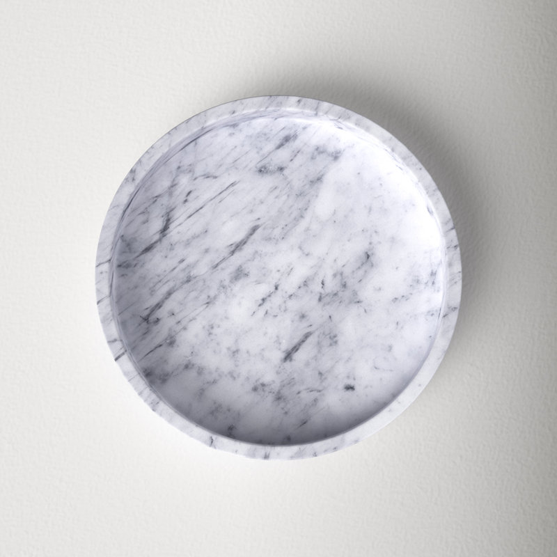 Matheson Marble Tray, 1.5" H x 9" W x 9" D