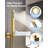 Digital Display Pressure‑Balanced Shower System, 12" Ceiling Mount Rainfall Shower Faucet with Handheld Spray-83197656