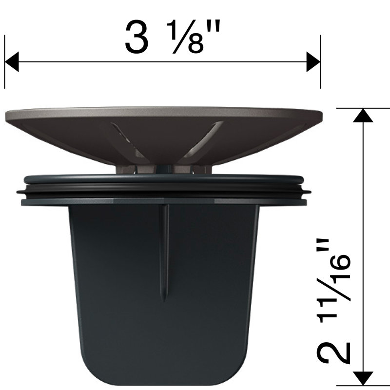 BLANCO PLASTIC WASTE FLANGE VOLCANO GRAY, Volcano Gray