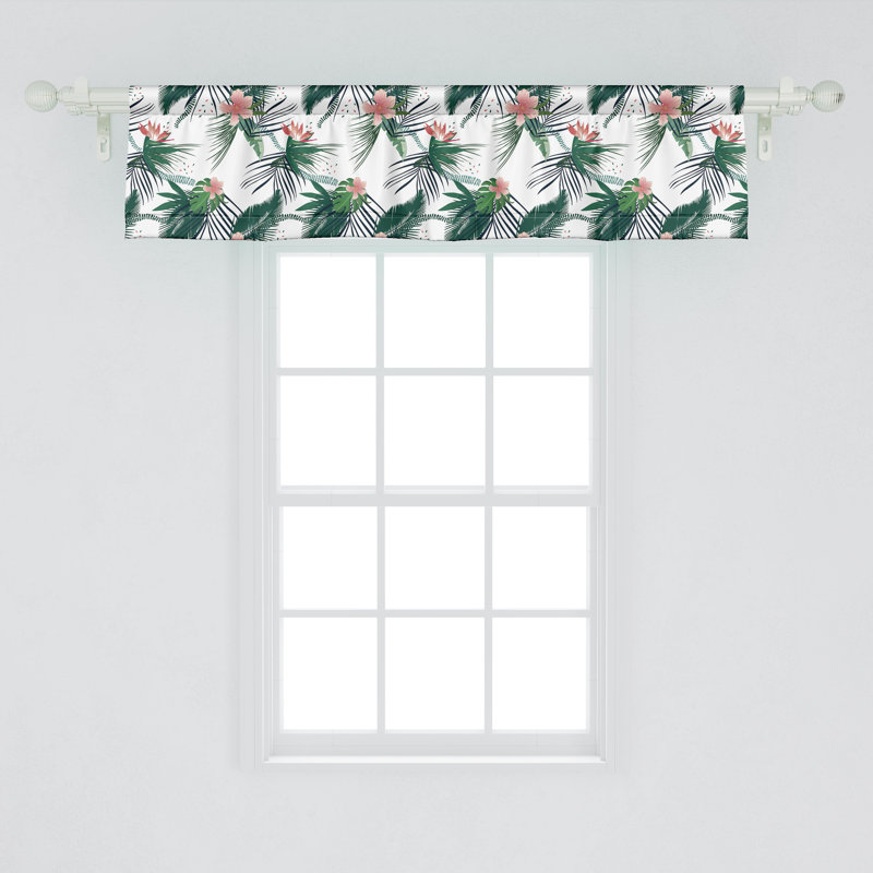 Ensemble de 2 cantonnières Ambesonne Jungle Tropical, L 54 po x L 12 po