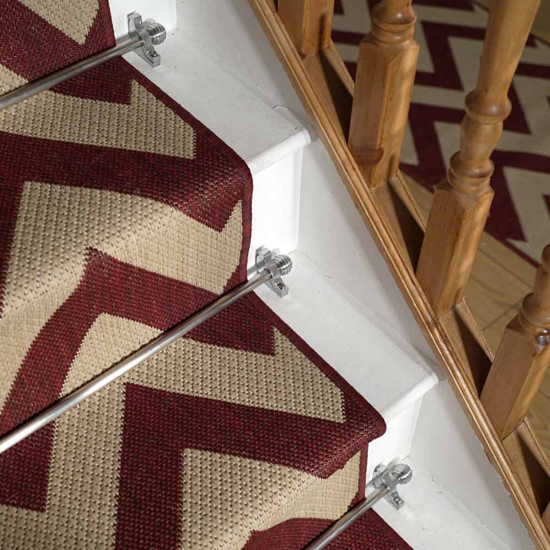 Runner Abraham Chevron Hand Woven Indoor / Outdoor Area Rug, Runner 80 x 870cm