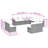  Garden Sofa Set Black