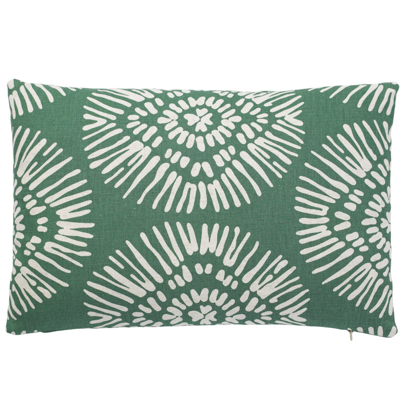  Housse de coussin rectangulaire et insert, Vert, H 12 po x l 24 po