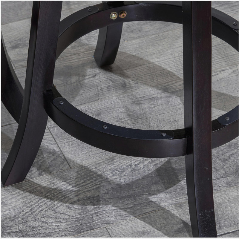 Fauteuil pivotant à dossier haut de 30 pouces, siège en tissu noir de carbone, Black, Black