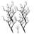 4Pcs Artificial Dried Antlers Tree Branches Artificial Branches Decorative Plant Twigs Decors