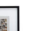 Boîte-cadre, cadre noir, ajoute de la sophistication au mur de la boîte de salon moderne, cadre, envers en velours, multicolore, idéal pour transitionnel