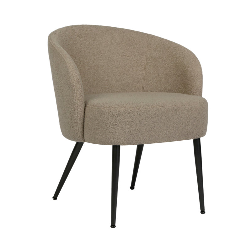 Upholstered Armchair, Beige