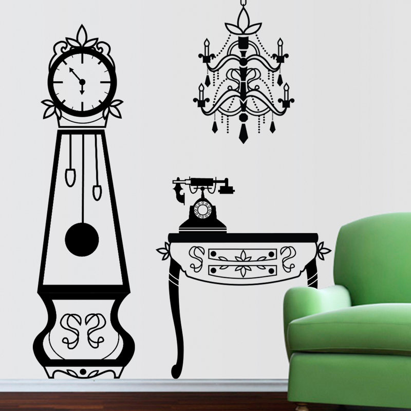 Abstract Non-Wall Damaging Wall Decal