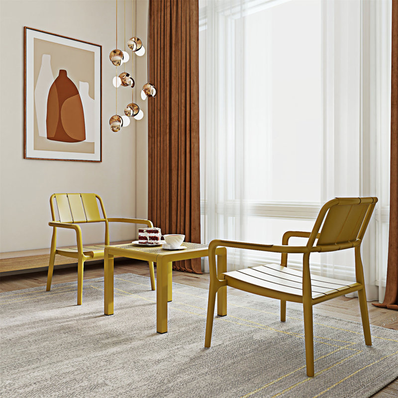 Ensemble de meubles 3 pièces, Jaune
