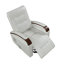 Fauteuil inclinable et pivotant en cuir synthétique moderne et contemporain Selkirk 31,5 po-688561077