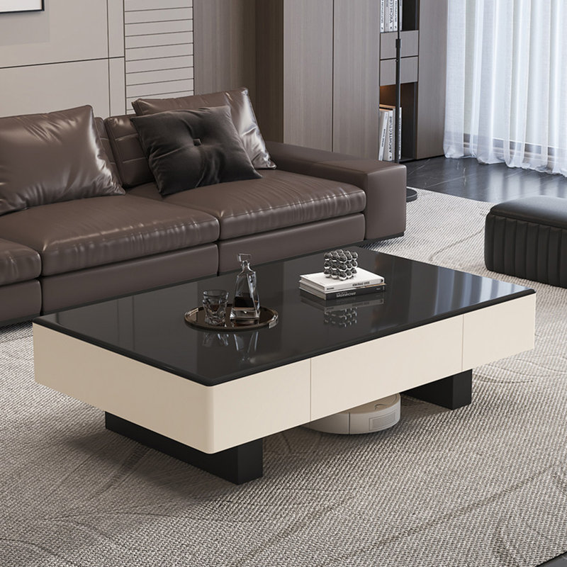 Table basse Light, H 16,5 po x L 63 po x l 31,5 po, Noir
