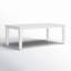 Lilah White Aluminum Coffee Table