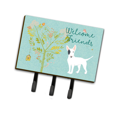 Metal Wall Organizer with Key Hooks