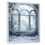 «Winter Frosty Curch Window View - Winter Landscape», art mural-1562449983-1356176707