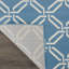 Tapis géométrique bleu / ivoire Kardinya-1818059073