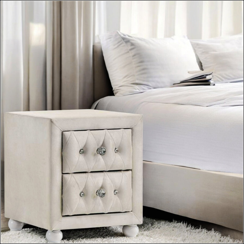 Table de chevet Reggie Beige