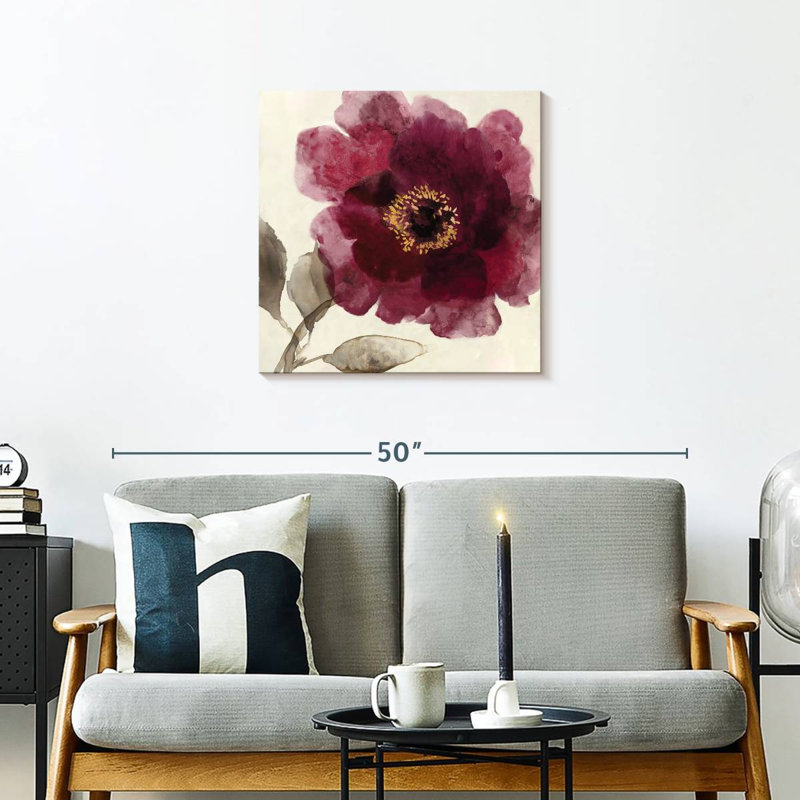 Harnek Crimson Peony I, H 24 po x l 24 po